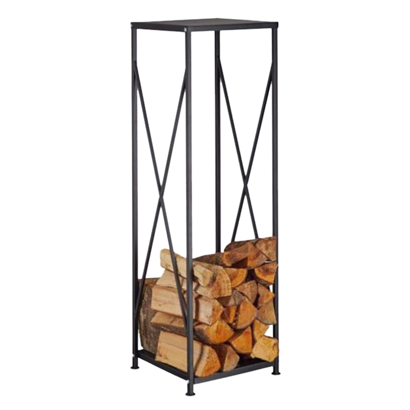 Support de rangement pour bûches d'intérieur et extérieur idéal sur la terrasse