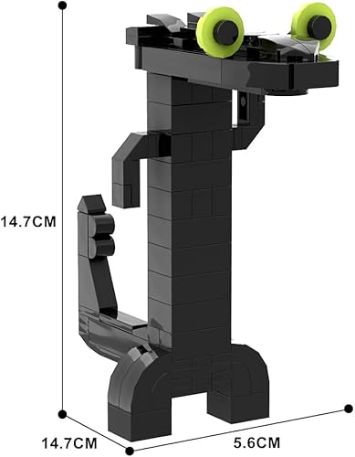 Miniatura 4 de Juego de juguetes de construcción sin dientes de tren de dragón, kit de construcción de dragón animal, proyectos STEM para niños a partir de 6, 7,