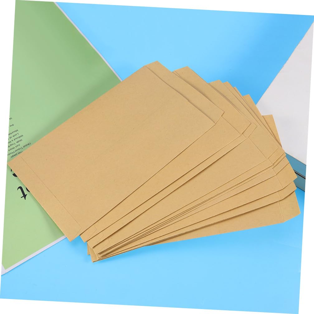SEWACC 200 Sobres de Papel Kraft en Amarillo Resistentes al Desgarro para Documentos Cartas Postales Diseño Fácil de Usar