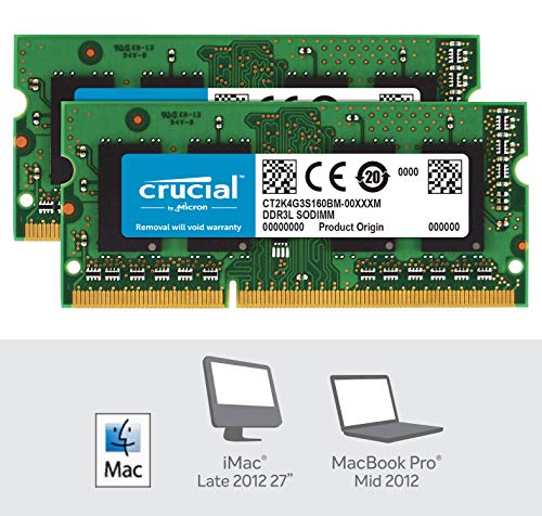 Image of Crucial 8GB Kit (4GBx2) DDR3 /DDR3L 1600 MT /s (PC3-12800) CL11 SODIMM 204-Pin