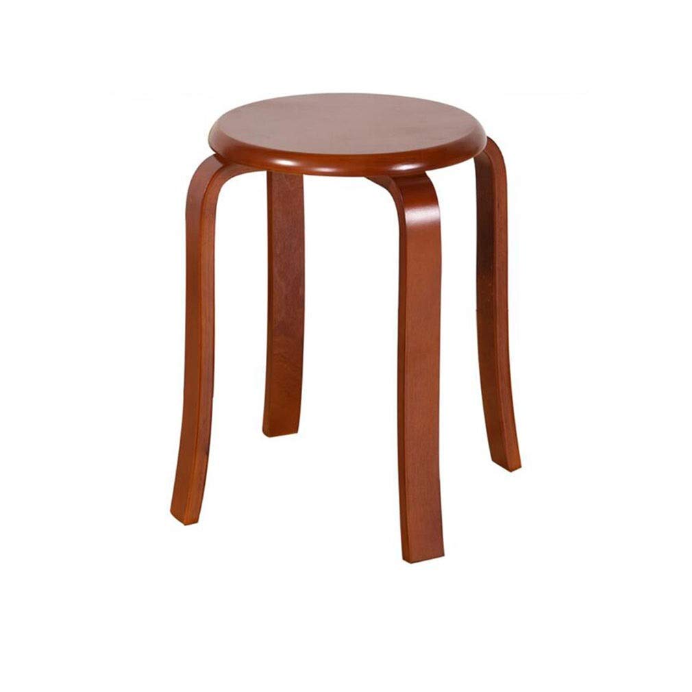 Tabouret nordique gzz en bois massif couleur bégonia pour réchauffer l'ambiance du salon