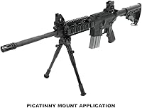 Vista 2 de UTG New Gen Hi Pro Shooters Bípod, desacoplamiento rápido, 8.7"-10.6