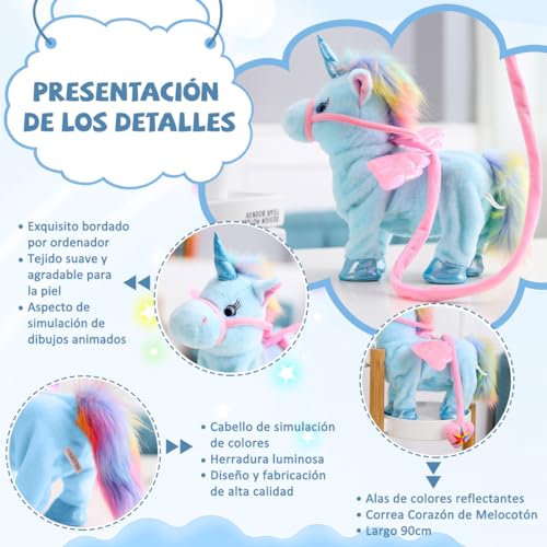 Niñas, Toy ponis juguete Marca E T EASYTAO (2)