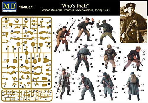 Figuras Soldados Alemanes y Marines Soviéticos 1:35 miniatura 6