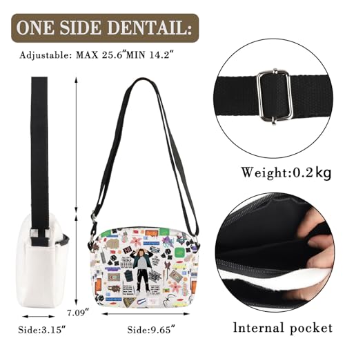 MBMSO TV Show Crossbody Bag Horror TV Show Gifts for Scary Movie Fans Crossbody Purse Science Fiction Gifts2