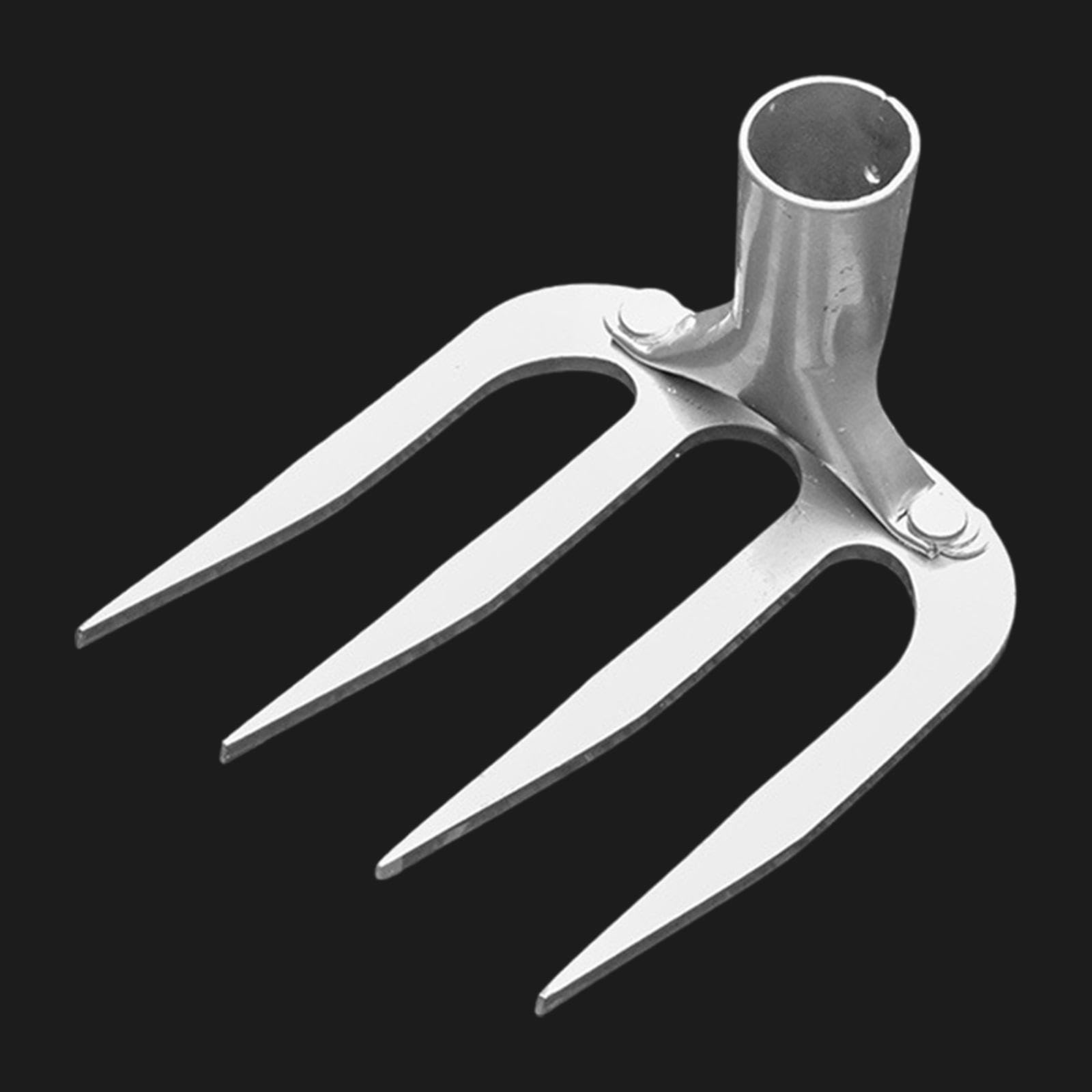 MagiDeal Cabezal de rastrillo de jardín, Cabezal de rastrillo de desmalezado, Cabezal de rastrillo agrícola, Cabezal de de jardinería, para Cultivar, 4 Dientes pequeños