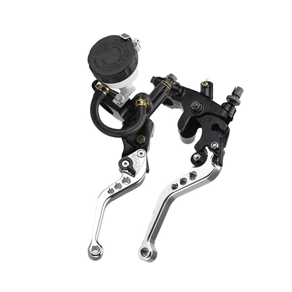 Yuegtik Motorcycle Universal 7/8" 22mm Brake Clutch Lever Hydraulic Master Cylinder for 250cc-500cc for Motorcyle Clutch Lever(Type 9)