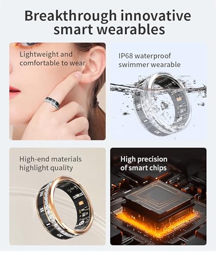 Smart Ring Gezondheidsmeter Ring Gezondheidsmeter Smart Ring Met Oplaadcompartiment Geen App Abonnement Vereist - Afbeelding 3