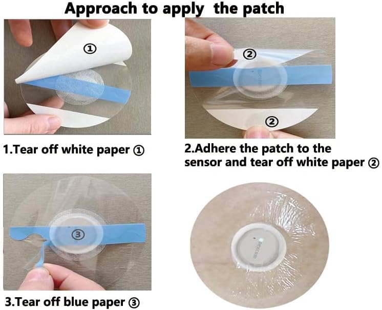 Miniatura 4 de G7&Stelo Over Parches impermeables  Paquete de 60 parches adhesivos transparentes G7 para monitor continuo de glucosa, cubierta de sensor de larga