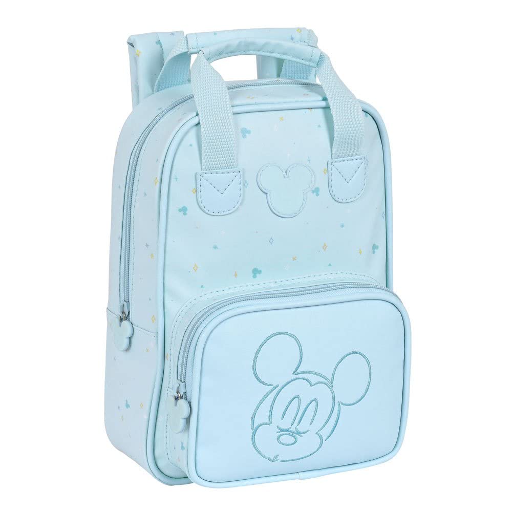 SAFTA Unisex Kid's Article Children's Backpack with Handles Mickey Mouse Baby, Multicoloured, M