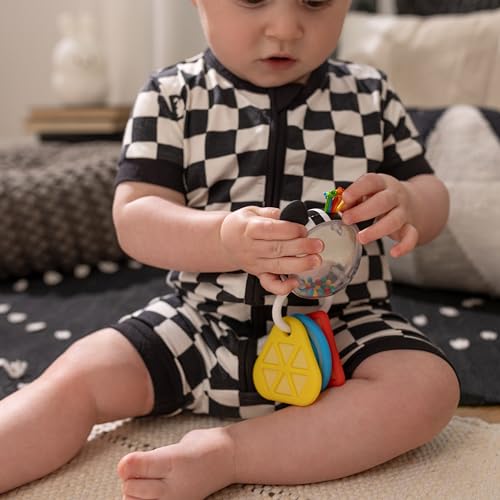 Image of Baby Einstein Shake-a-Shape Zen Teether Toy, Multisensory, Ages 3 Months and Up