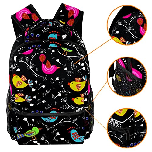 Sac à dos oiseaux foncés femme léger qui soulage le dos