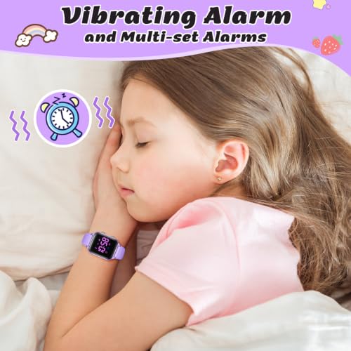Image of LAVAREDO Kids Digital Watches for Boys Girls,Waterproof Sport Watch with Pedometer Stopwatch Vibration Alarm for Ages 5-13,No App Fitness Tracker Watch for Kids Teens Birthday Gifts