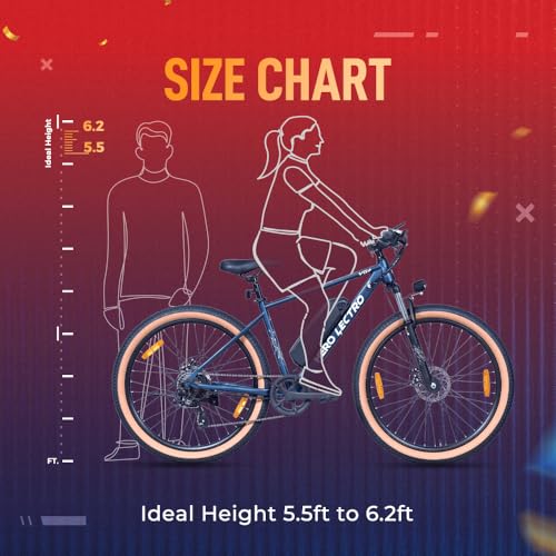 Image of Hero Lectro Y5+ 27.5T 7 Speed Electric Cycle | 250W Motor | 10.4Ah Battery | Speed Upto 25 Kmph | Range Upto 55-60 KM on PAS | External Battery | 98% Assembled Cycle | Blue