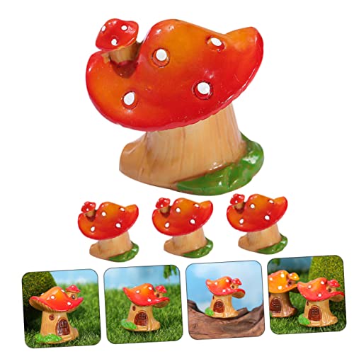 Statues de Champignons en Résine Durables pour Ornement Extérieur - 6