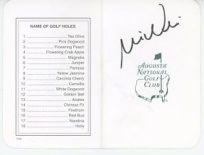 Mike Weir signed Golf Scorecard 2003 Champion PSA/DNA auto