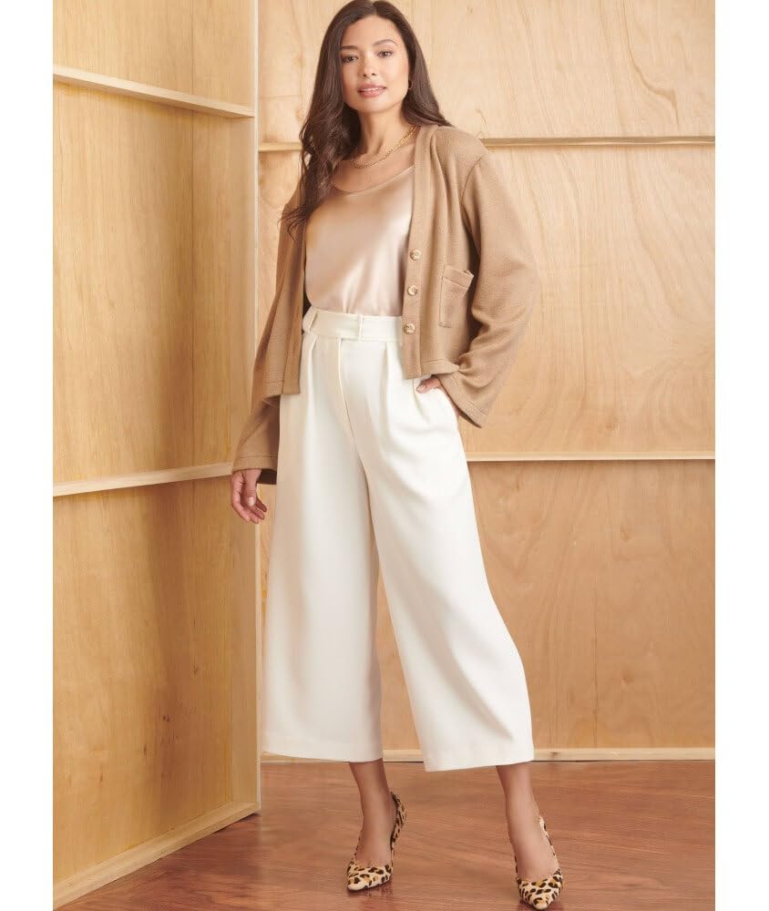 Simplicity SS9826D5 Misses' Pants in Two Lengths, Camisole and Cardigan D5 (4-6-8-10-12), Multicoloured, Sizes 4-6-8-10-12 - Image 4