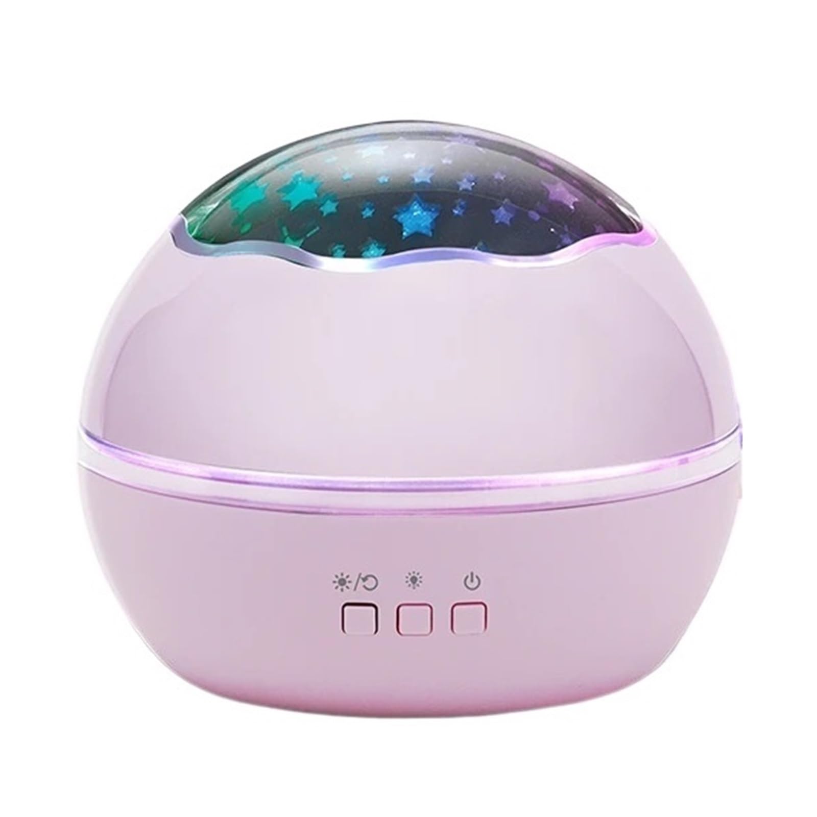 TRDEWR Kids Night Light 360° Rotating Starry Projector for Baby Ocean Wave for Bedroom Decoration Create an Atmosphere(Pink)
