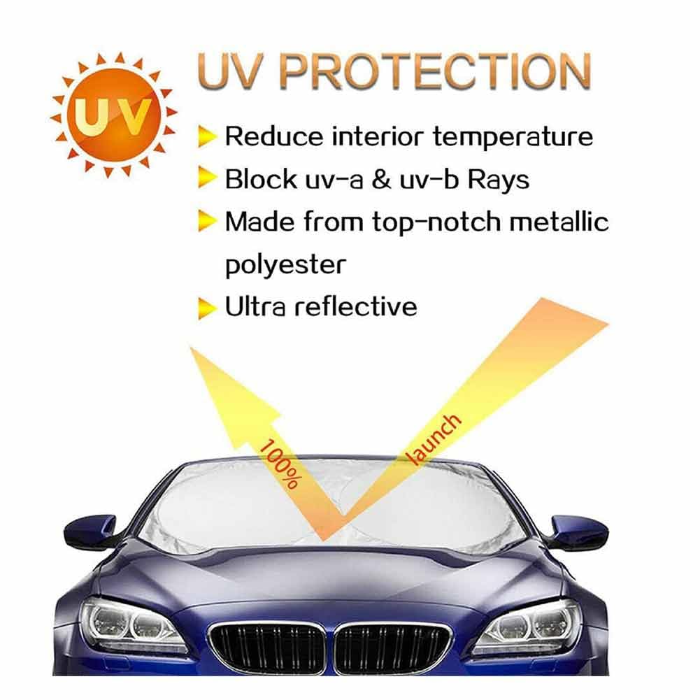 Parasole Auto per Lincoln Navigator 2019-2026, Set 6 Pezzi Parabrezza Interno Tende Riflettenti Protezione UV Finestrini Laterali Lunotto Posteriore