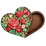 JBTM24 Diamond Art Jewelry Box Kits, DIY Heart-Shaped Diamond Painting Wooden Storage Box, Large Capacity Organizer Case, Gift Box for...
