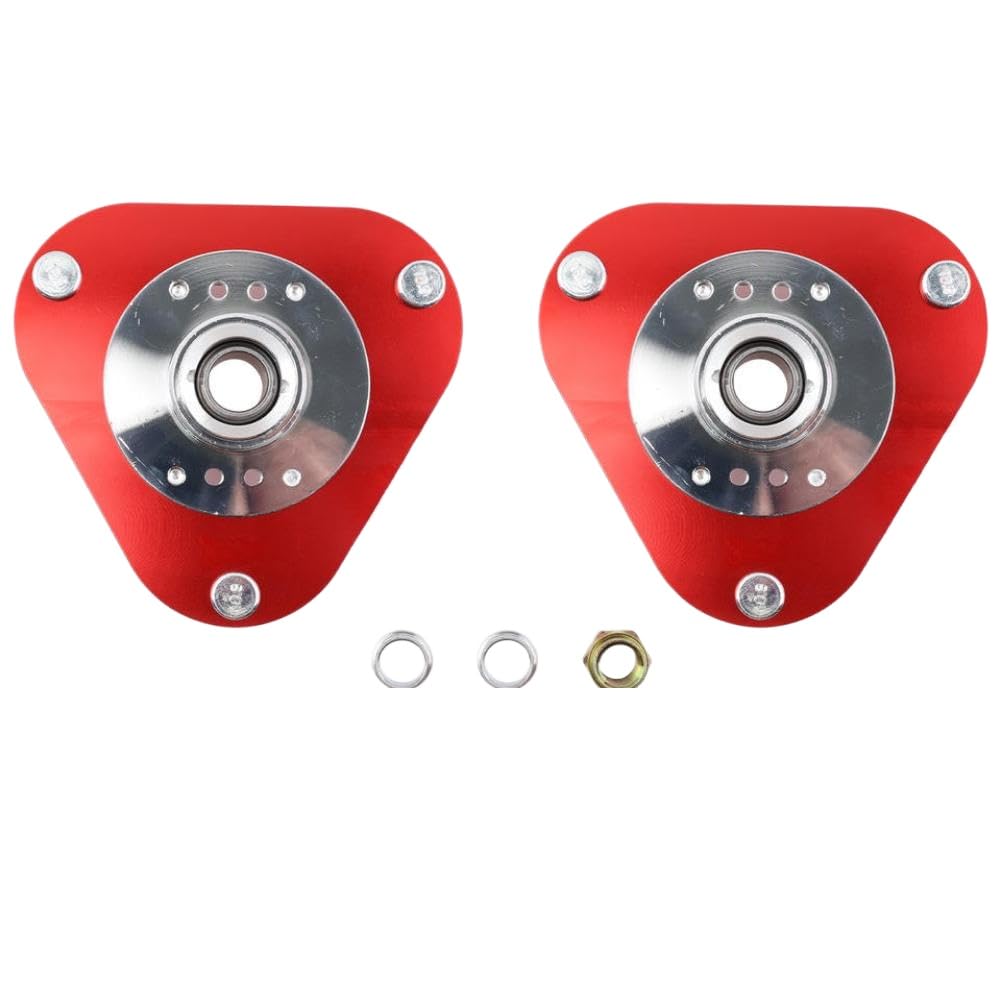 Hnznpwdgb Onecolor Front Camber Plates Compatible With Celica 2000-2006 Coilover Suspension Kit Red