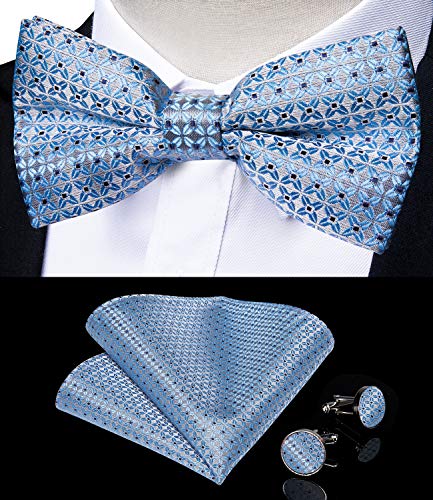 Image of DiBanGu Paisley Bow Tie and Supenders for Men Tuxedo Heavy Duty 6 Clips Suspender Adjustable Y-Shape Mens Trouser Braces