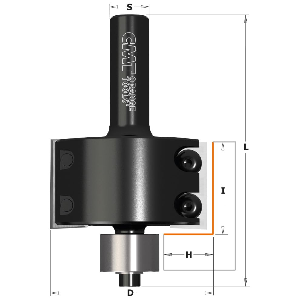 CMT ORANGE TOOLS 660.990.11 - FRAISE FEUILLURER HM S=12 D=50.8X28.3 DR.