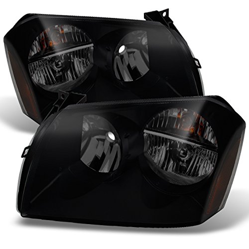 AKKON - For Dodge Magnum OE Replacement Black SMoke Headlights Driver/Passenger Head Lamps Pair New