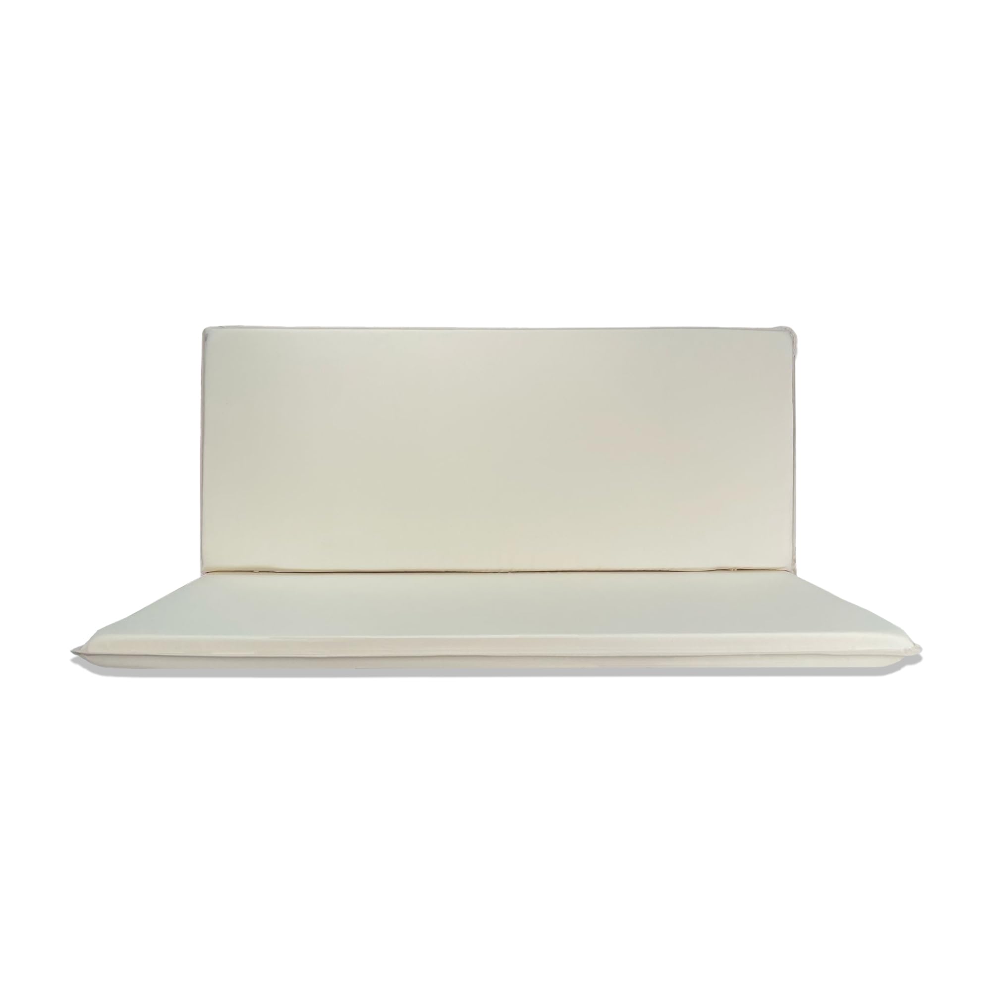 Il Tuo Artigiano Design Cojín impermeable para balancín de jardín de 3 plazas – Colchón para balancín de jardín, fabricado en Italia, resistente a los rayos UV (crema, 3 plazas plus – 155 x 55 cm)