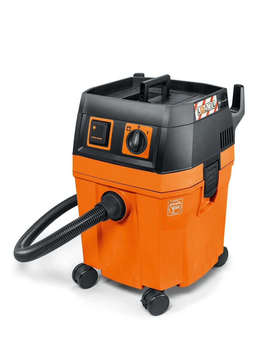 Fein Orange Wet & Dry Vacuum Cleaner Dustex 35L 110V Compact L-Class Dust Extractor Professional Powerful Wet/Dry Dust Extraction, Anti-Static Function, 32 Litre Capacity