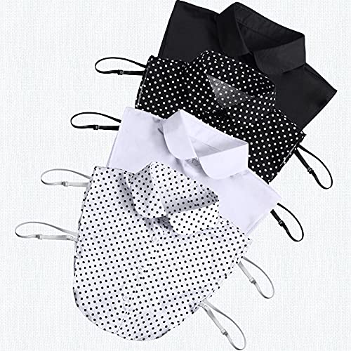 SATINIOR Women's Fake Collar Detachable Dickey Collar Faux False Collar Polka Dots Half Shirts Blouse for Women2