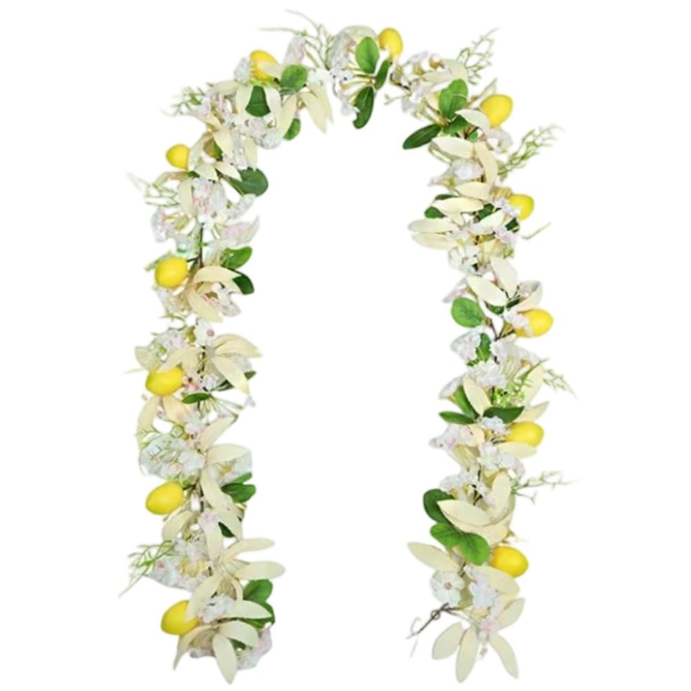 Guirlande fleurs artificielles suspendues realiste grand format avec feuillage dense
