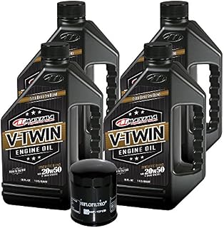 MaximaHiflofiltro VTEOCK21 Synthetic Blend Engine Oil Change Kit for Harley Davidson Twin Cam