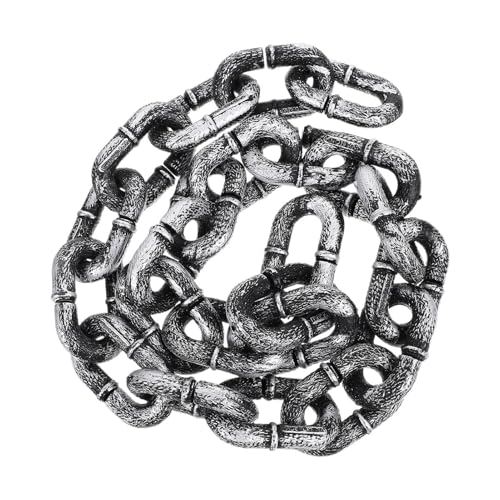 Patifirst Correntes de decoração de Halloween, correntes fantásticas - decoração de 1,5 metros de aparência real para festas de interiores casa encantadora prisão