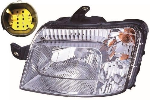 Izquierdo-FARO PRINCIPAL-Eléctrico-con Motor CONECTOR AMARILLO 03->08 YELLOW PLUG H4 IPARLUX compatible con FIAT PANDA (03->11)