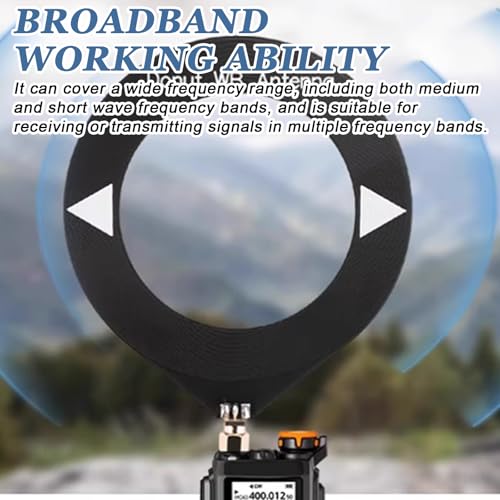 SI4732 Taschenradio 0.5-108MHz, Radio im Taschenformat mit 1,9 IPS Farbdisplay, Vollband-Empfänger für AM, FM, LSB, USB-Übertragung, 800MAh Akku (Black-Ring)