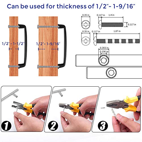 Ravinte 30 Pack 5 Inch Kitchen Cabinet Handles Matte Black Cabinet Pulls Black Drawer Pulls Kitchen Cabinet Hardware Kitchen Handles for Cabinets Cupboard Handles Drawer Handles