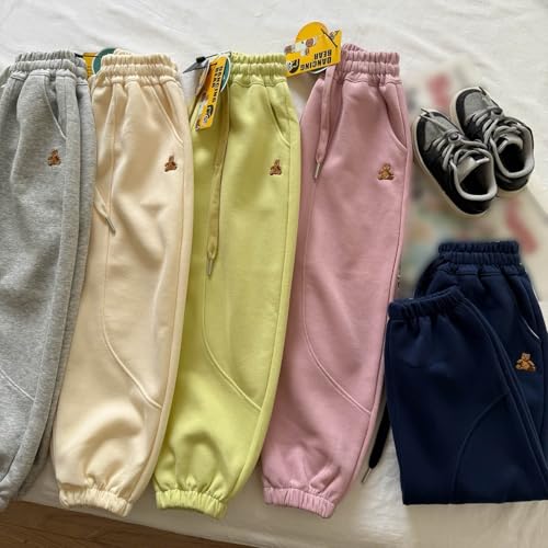 Girls Casual Jogger Pants Kids Athletic Sweatpants Loose Fit Sweat Pants Elastic High Waist Athletic Joggers2