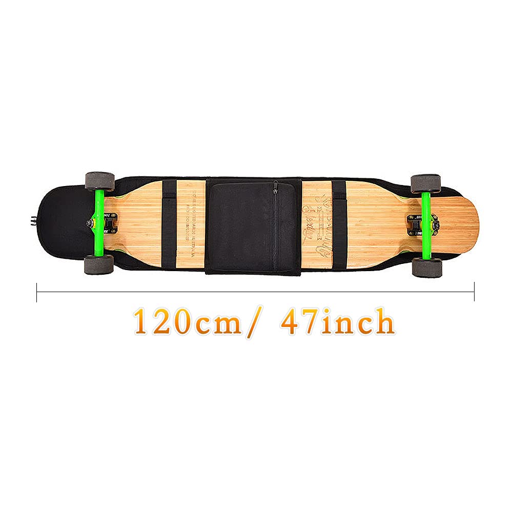 Torba na deskorolkę, torba na deskorolkę, tylna do Longboard Electric Skateboarding, torby i pokrowce ochronne, przechowywanie, aplikacja 80-120 cm (C), jeden rozmiar, (SESE706)