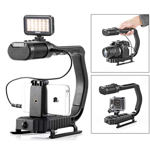 Sevenoak MicRig Universal Video Grip Handle with Integrated Stereo Microphone for DSLR Cameras