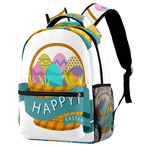 Sac à dos de voyage haute capacité motif œufs pour soulager vos épaules