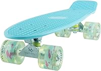 Vista 23 de Meketec Skateboards Mini Cruiser - Patineta (56 cm), diseño retro para niños chicos jóvenes principiantes
