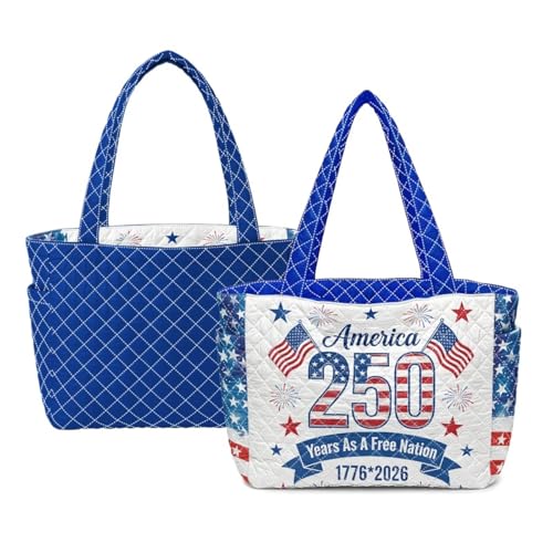 Bolso tote acolchado reversible para mujer miniatura 1