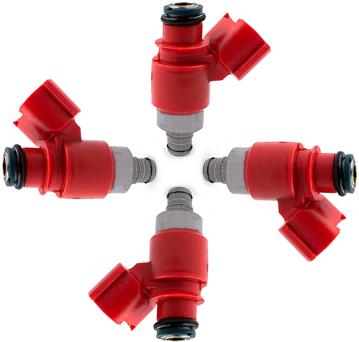 4Pcs Upgrade Fuel Injectors 68V-13761-10-00 Compatible with Yamaha Outboard 115HP