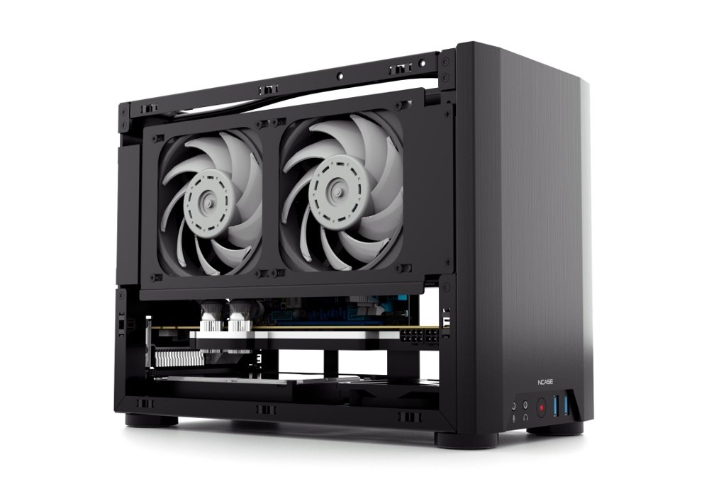 Ncase M1 mini-ITX mini-PC Gamer gövde Gümüş ODD Yuvası ile Ncase M1 mini-ITX mini-PC Gamer gövde Gümüş ODD Yuvası ile