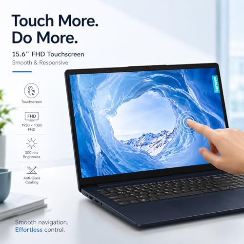 Image of Lenovo New Released IdeaPad 15.6 inch FHD Touchscreen Laptop(2026-2027 Premium Edition), Intel Core i5-1335U(Outperforms i7-1255U), 16GB RAM, 256GB PCIe, 14.5-Hour Battery Life, Win 11 with MS 365 for Web
