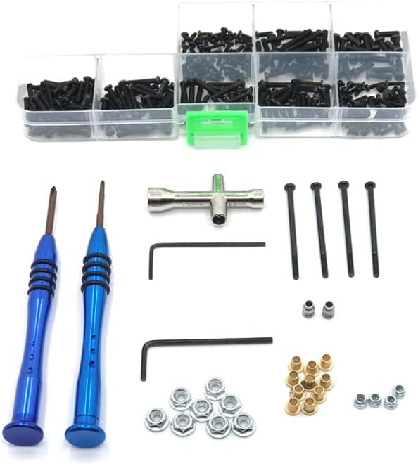 WTY12423 12427 12428 12429 FY 1/12 Full Range of Remote Control car Screw Toolbox - (Color: Black)