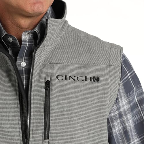 Cinch Men's Grey Bonded Vest Grey XS3