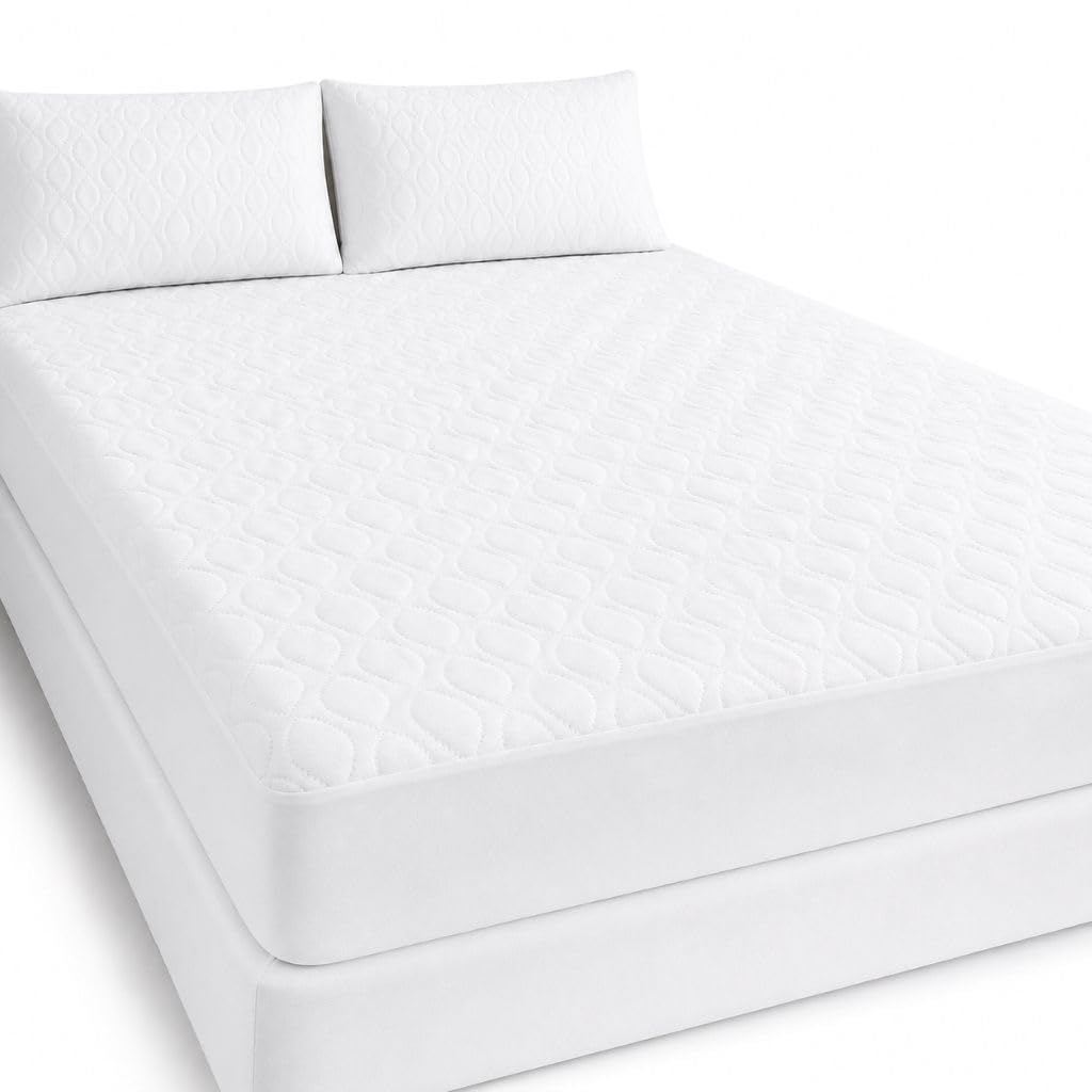 Cooling Mattress Protector Breathable Airflow 30cm Deep Fitted (Super King)