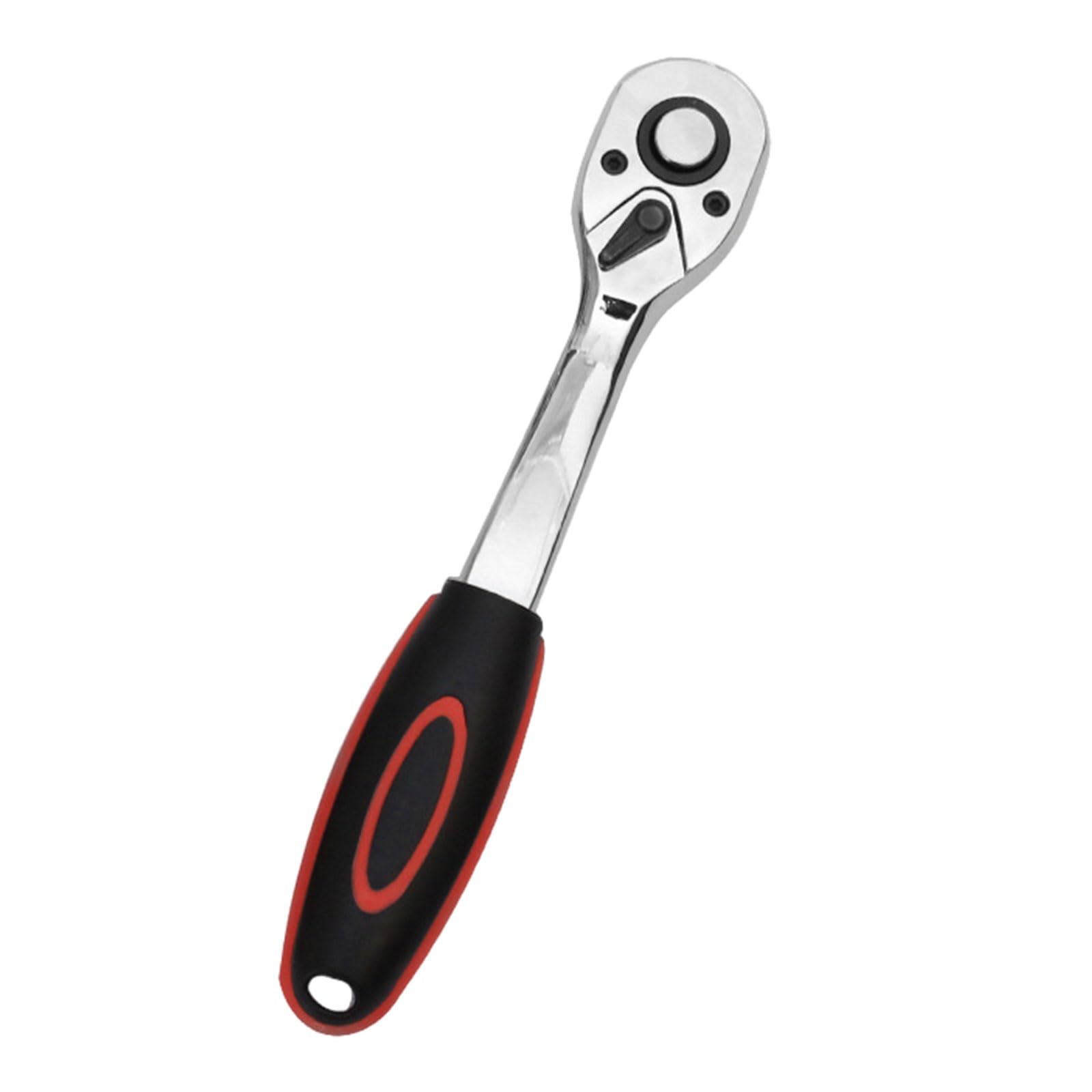 1/4" Ratchet Wrench Handle Quick Release Pipe Wrench 72 Teeth Reversible Ratchet Wrench Drive Ratchet Wrench for Furniture Automobiles